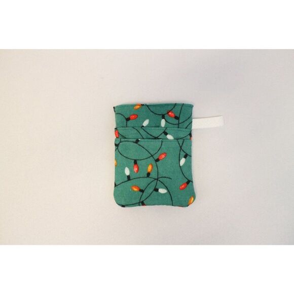 Holiday Lights Scrub POCKET Insert, Organizer & Protector for Nurses, Doctors - Picture 3 of 4